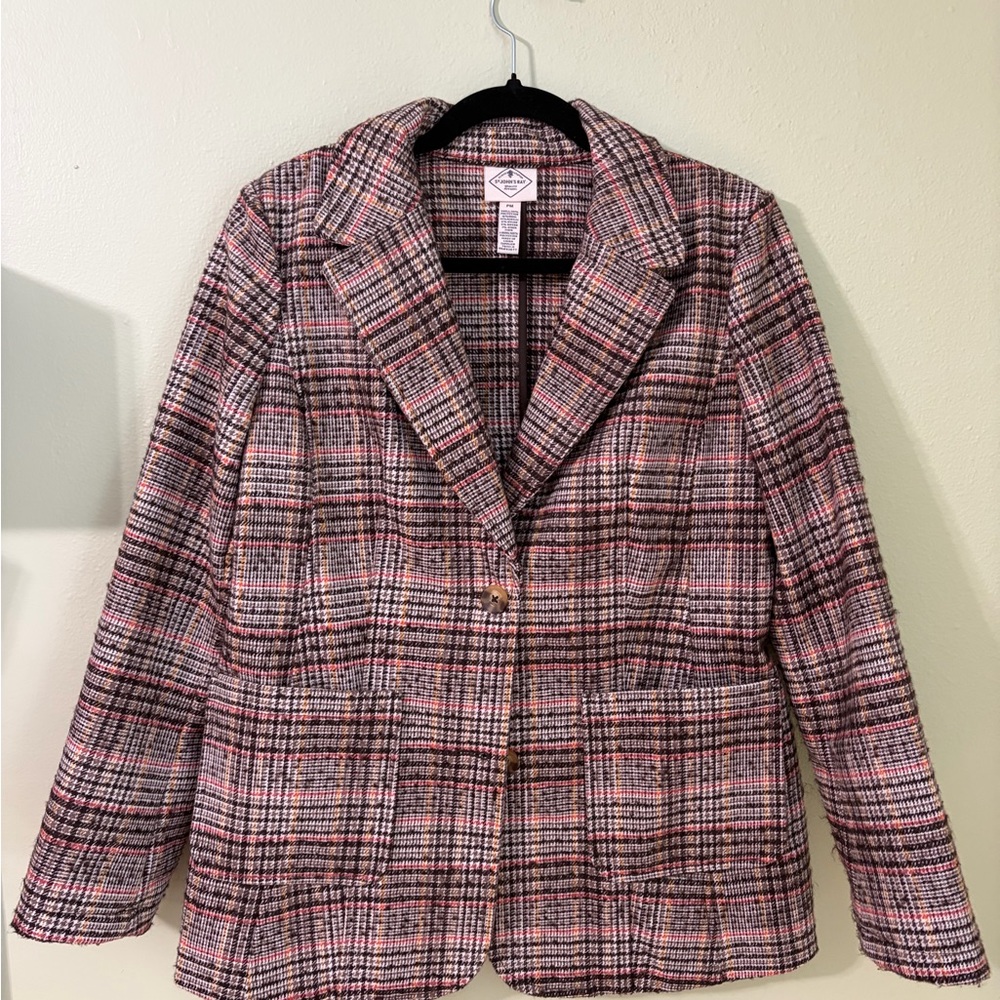 Plaid Women's Wool Blazer